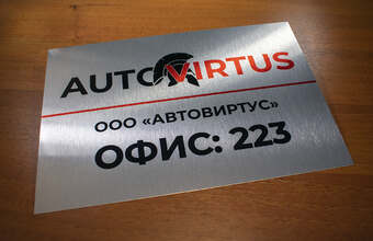 металлическая табличка на дверь